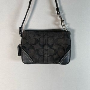 Small Black Coach Clutch
